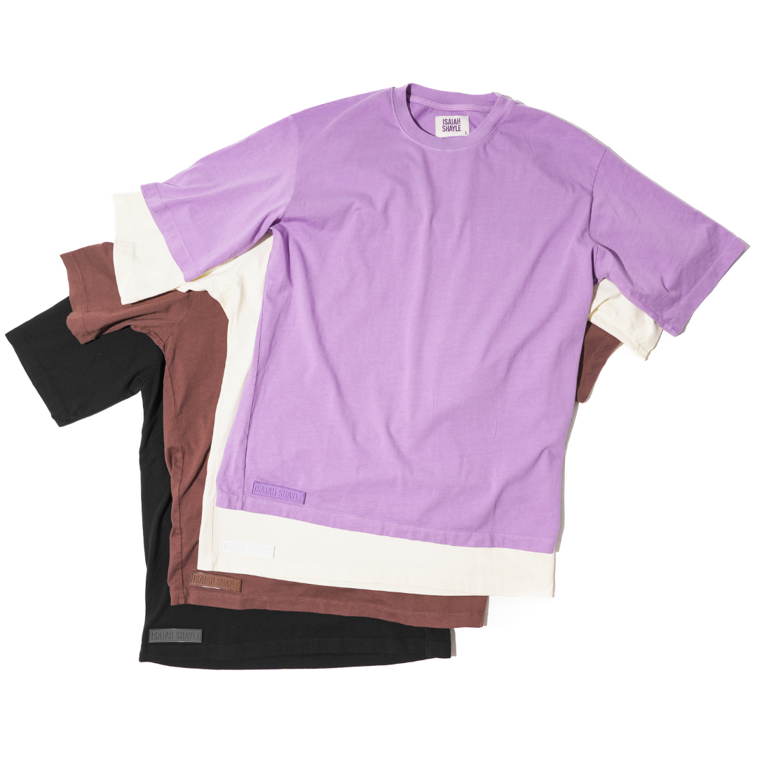 BASICS 2.0 - PURPLE STAPLE TEE