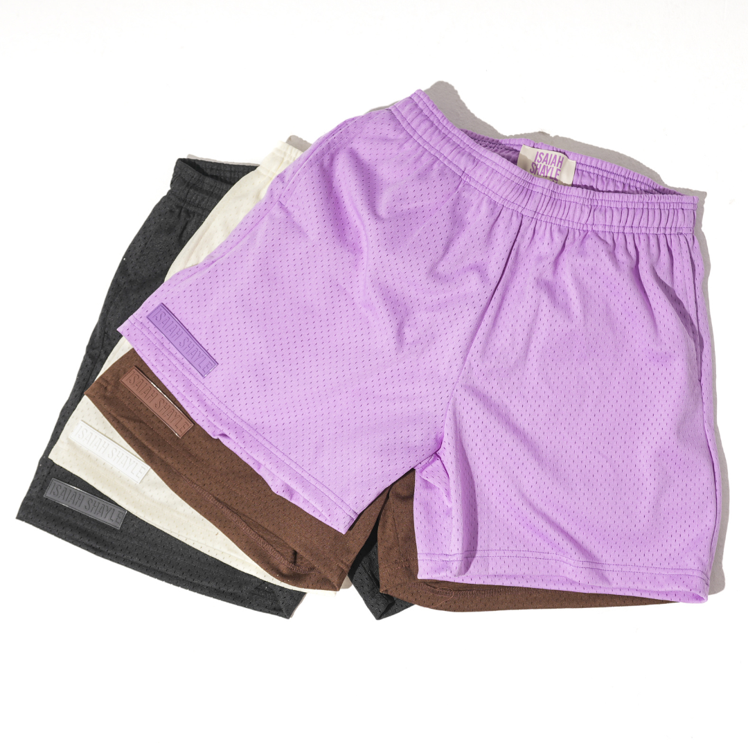 BASICS 2.0 - PURPLE MESH SHORTS