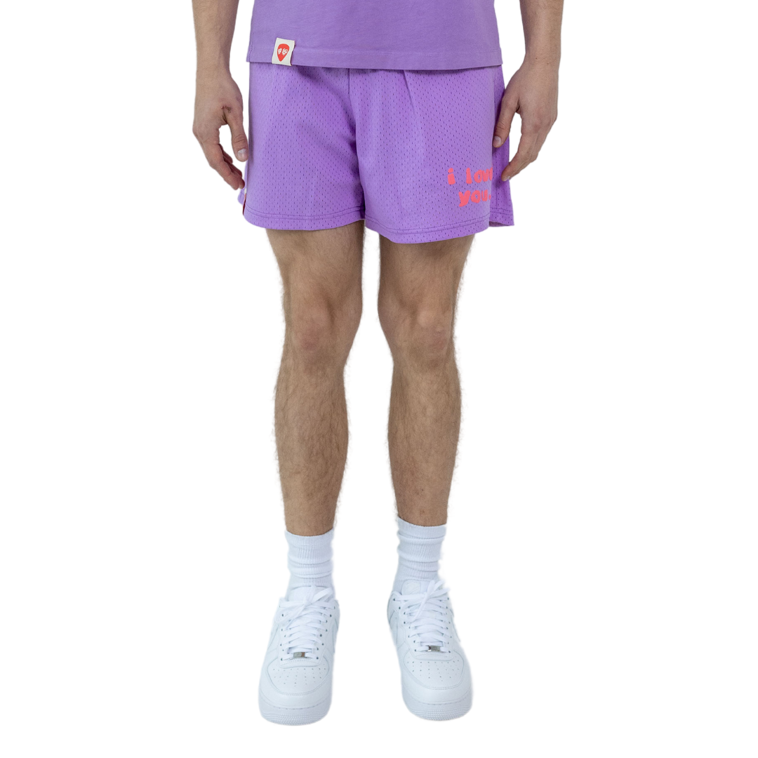 I LOVED YOU... MESH SHORT PURPLE