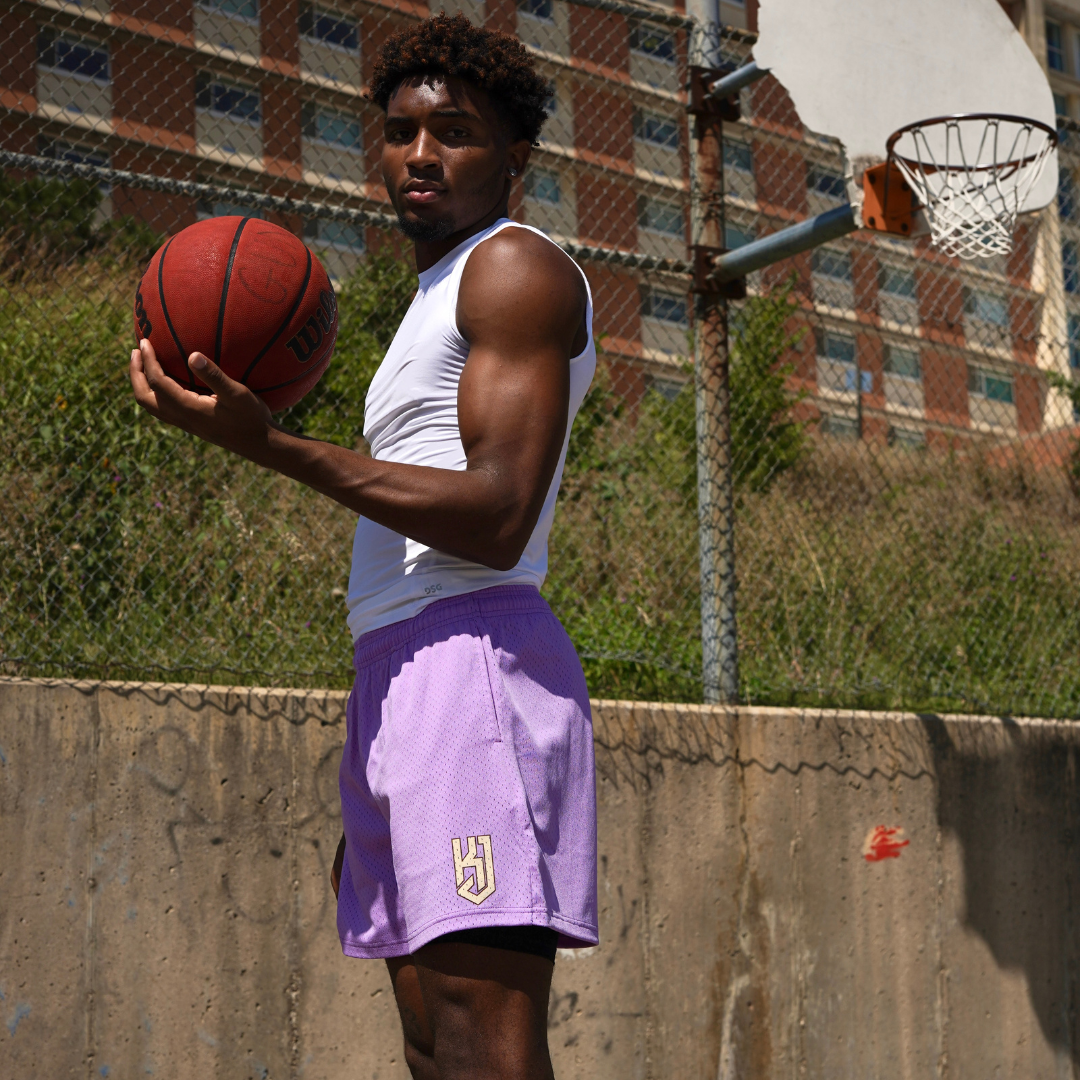 KJ x ISAIAH SHAYLE PRO MESH SHORT - LAVENDER