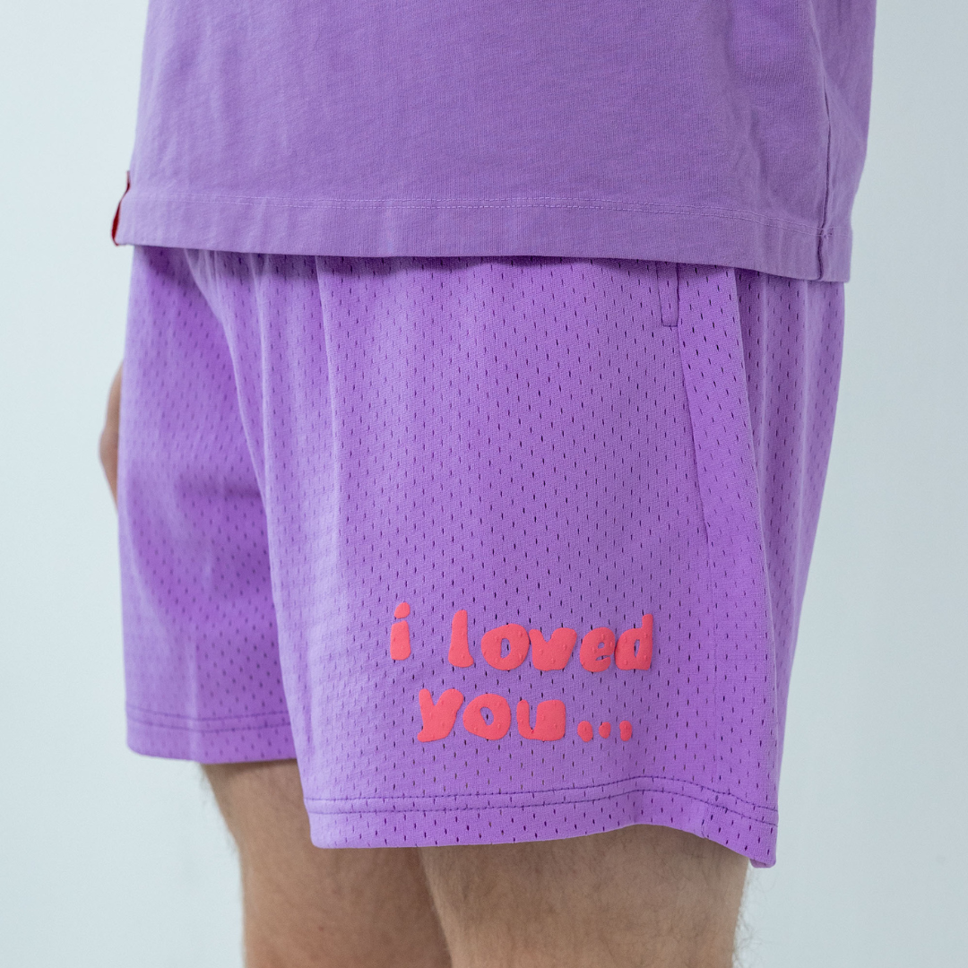 I LOVED YOU... MESH SHORT PURPLE