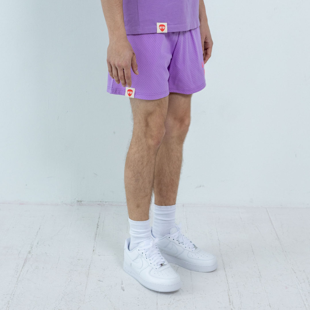 I LOVED YOU... MESH SHORT PURPLE