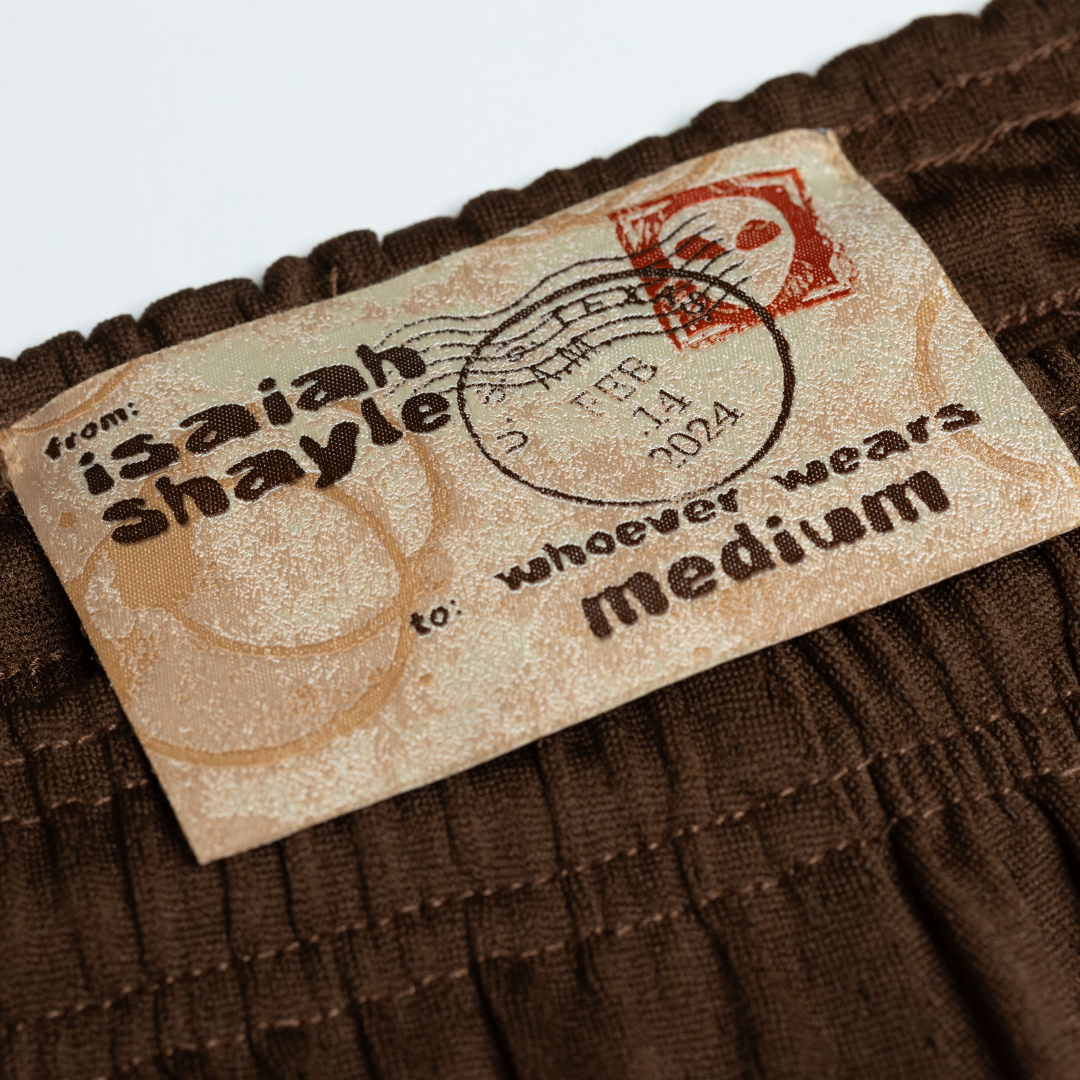 I LOVED YOU... MESH SHORT BROWN