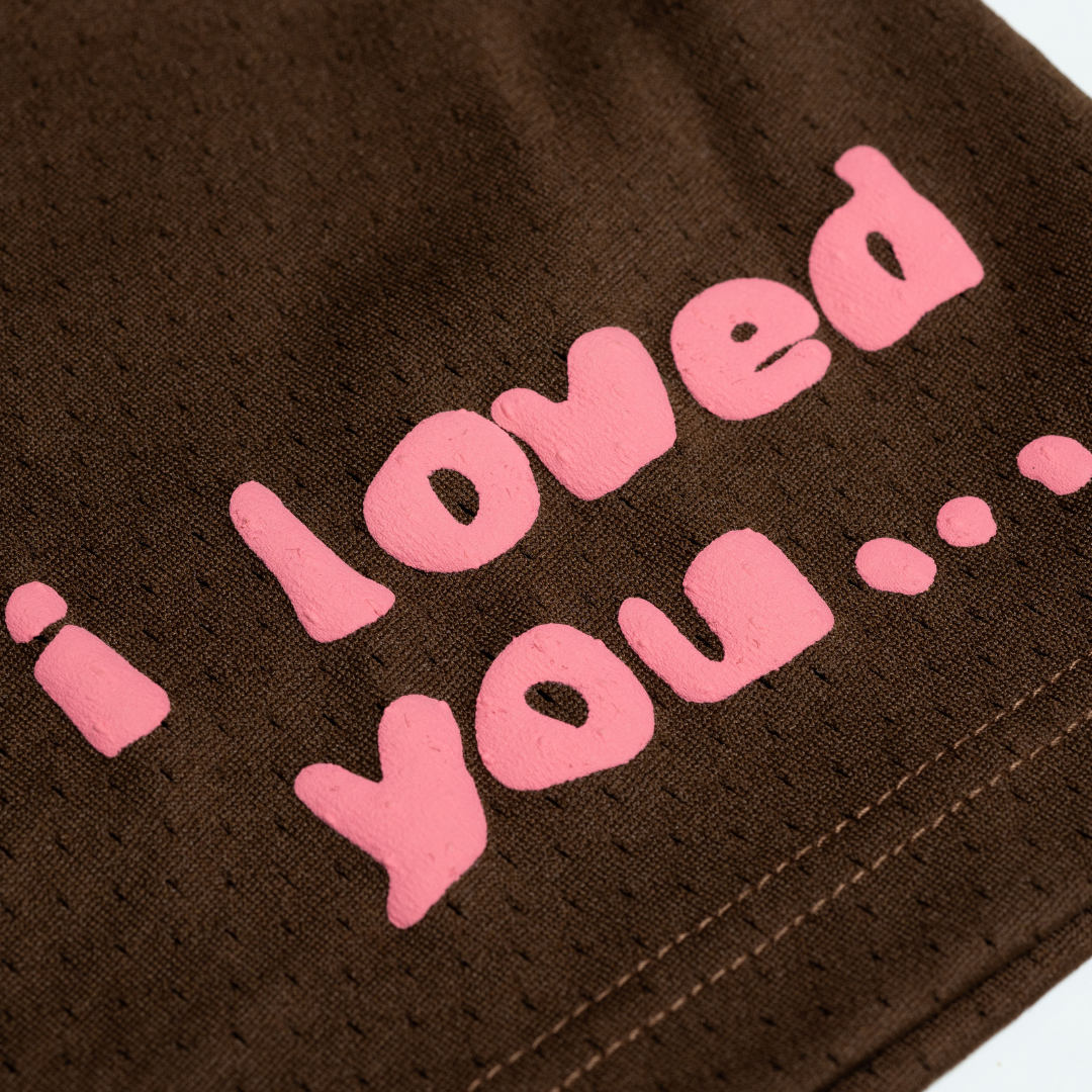 I LOVED YOU... MESH SHORT BROWN