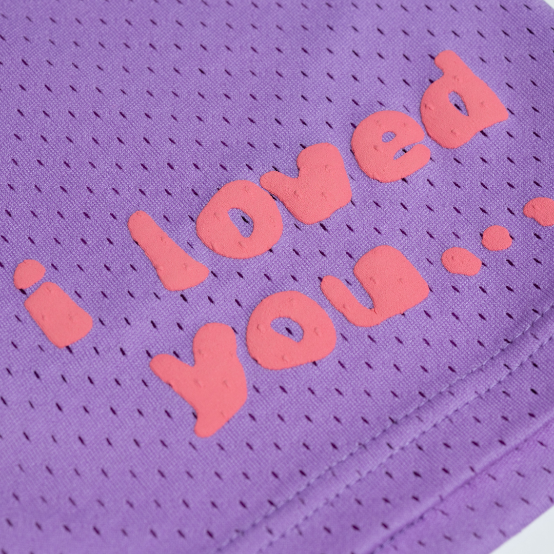 I LOVED YOU... MESH SHORT PURPLE