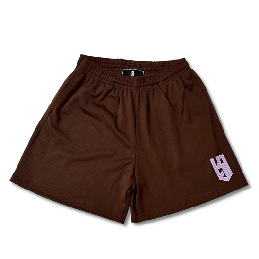 KJ x ISAIAH SHAYLE PRO MESH SHORT - BROWN